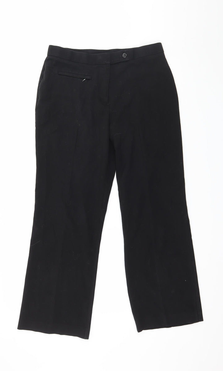 Autonomy Womens Black Trousers Size 12 L28 in