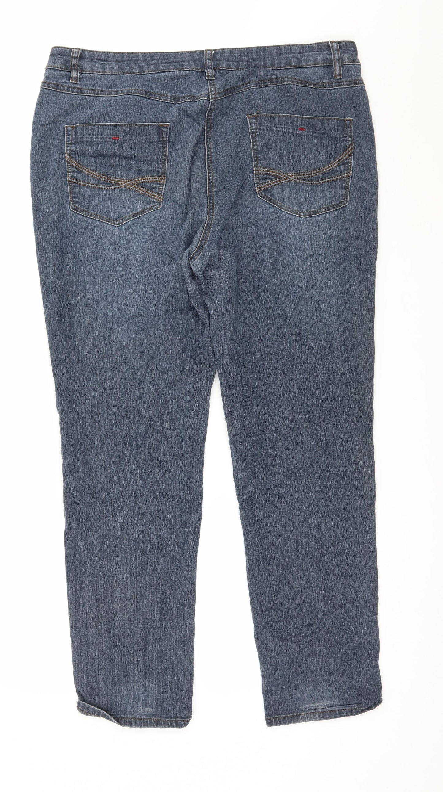 Mirage Womens Blue  Denim Straight Jeans Size 16 L29 in
