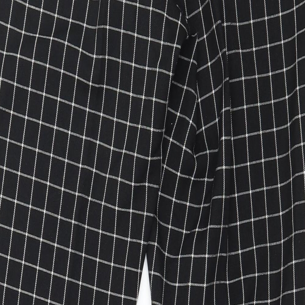 Atmosphere Womens Black Check  Trousers  Size 10 L27 in