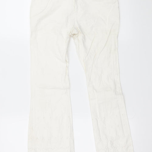 Gap Girls White  Denim Flared Jeans Size 12 Years