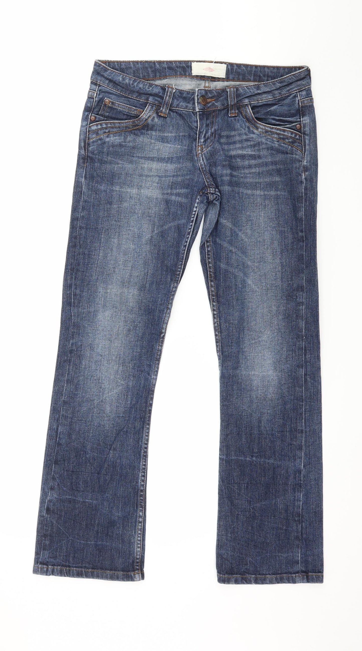 Lee Cooper Womens Blue  Denim Straight Jeans Size 32 in L28 in