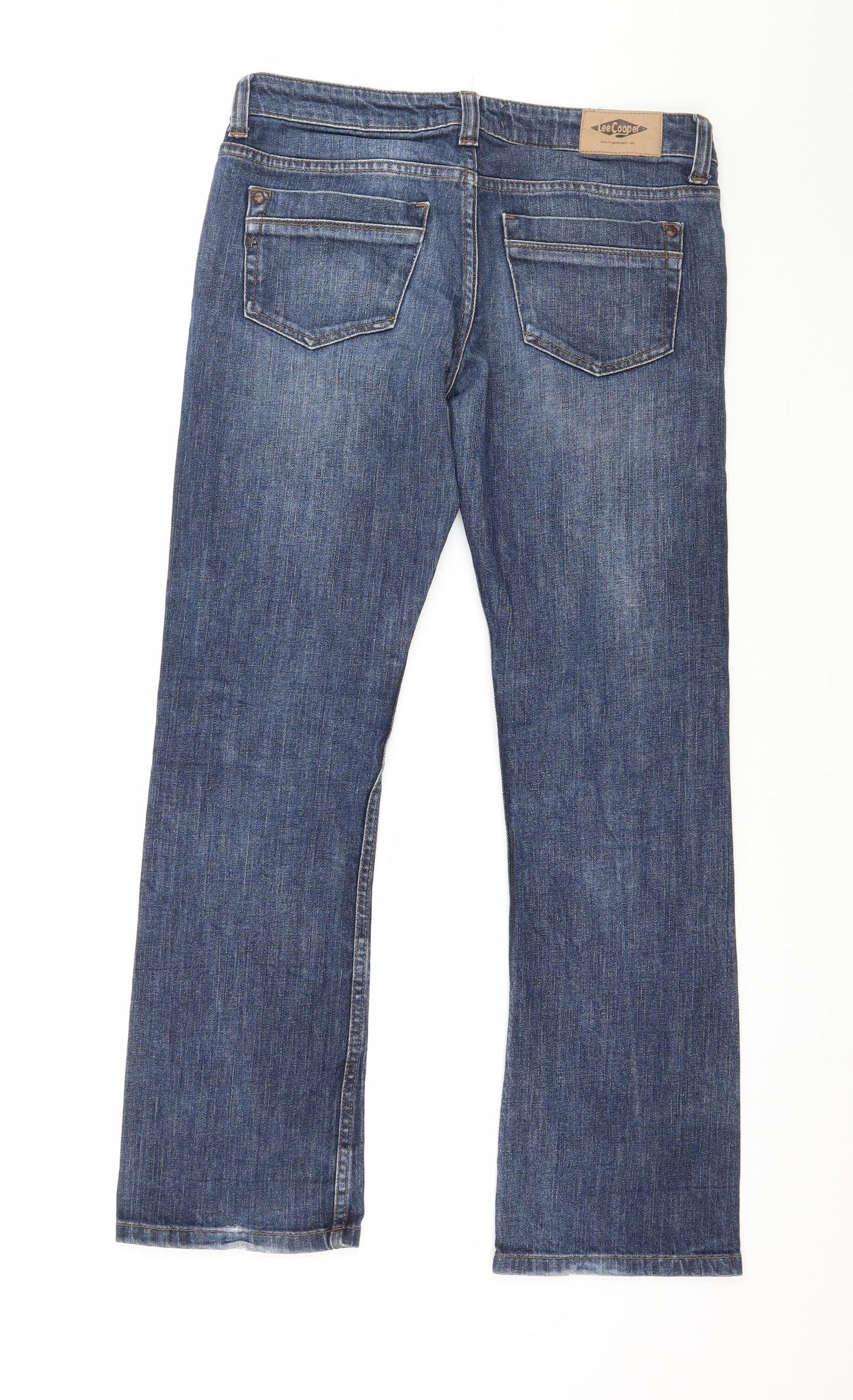 Lee Cooper Womens Blue  Denim Straight Jeans Size 32 in L28 in