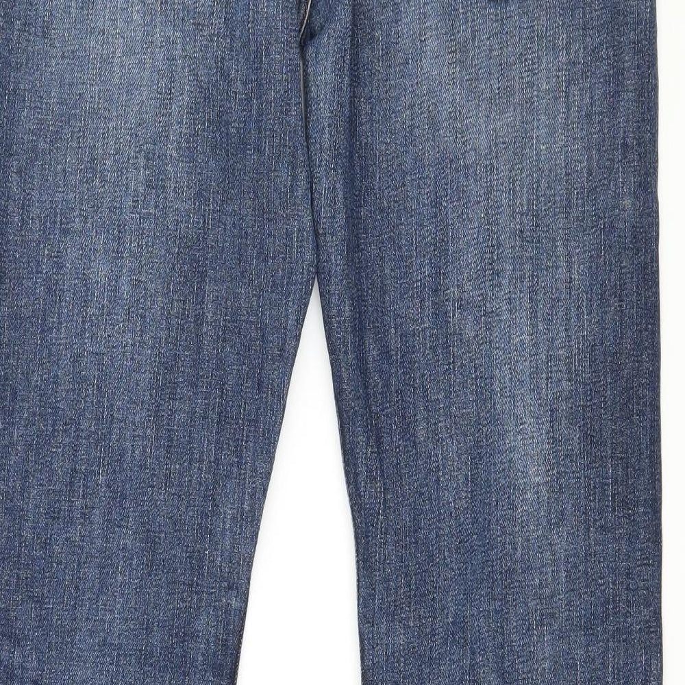Lee Cooper Womens Blue  Denim Straight Jeans Size 32 in L28 in