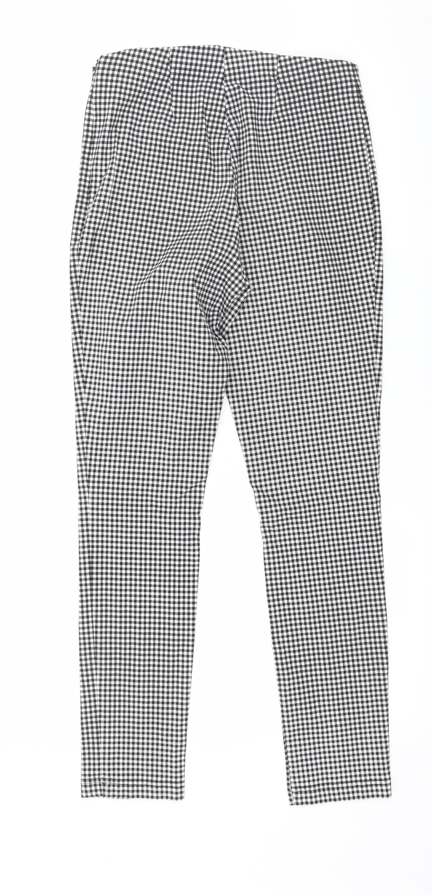New Look Womens Black Check  Trousers  Size 10 L27 in