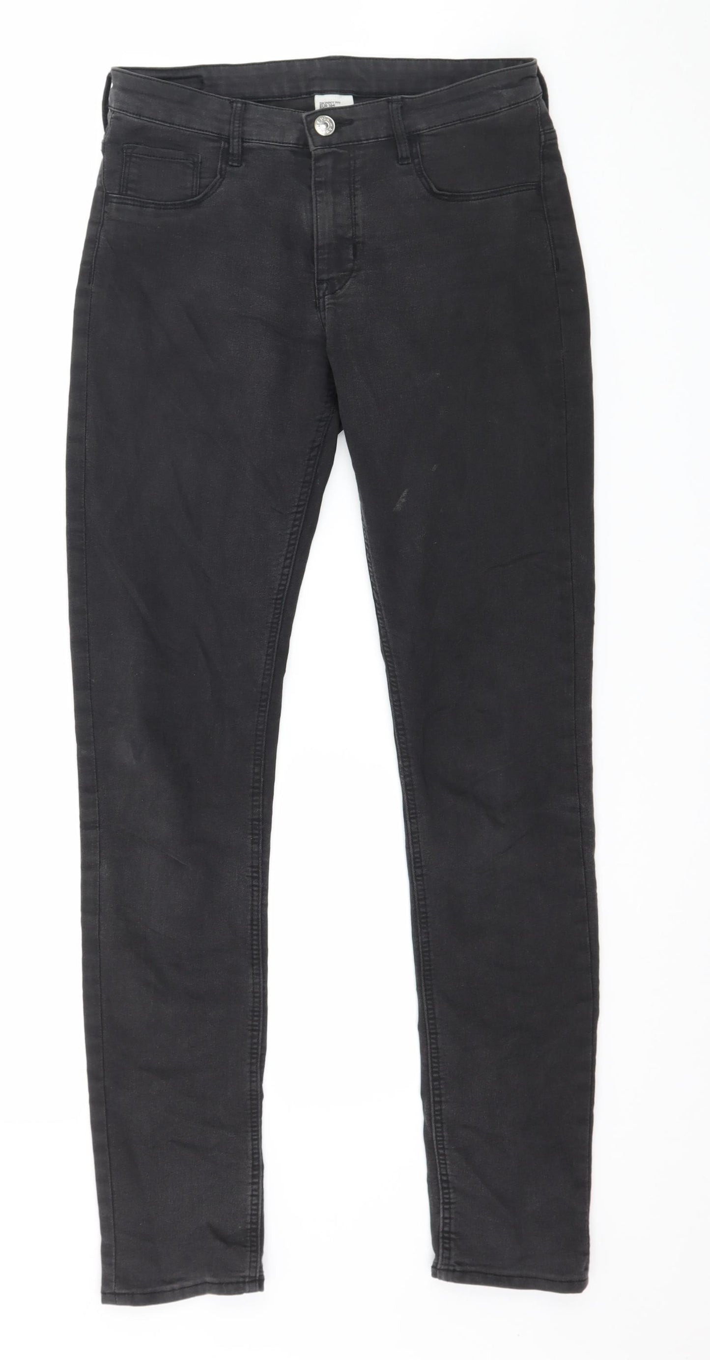 H&M Boys Black  Denim Skinny Jeans Size 14 Years