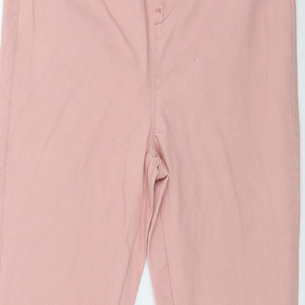Denim & Co. Womens Pink  Denim Jegging Jeans Size 10 L29 in