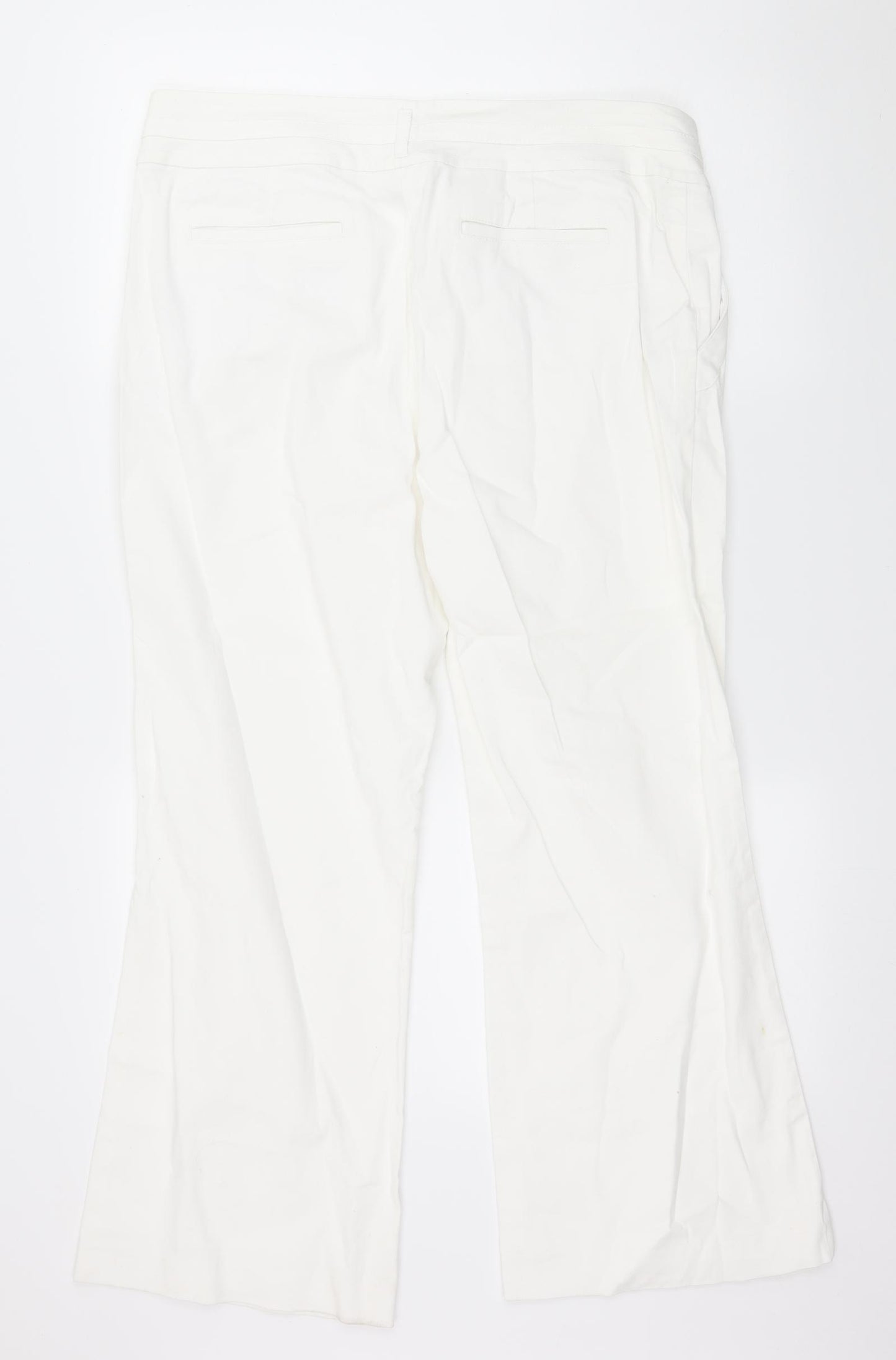 Wallis Womens White  Denim Cropped Jeans Size 16 L26 in