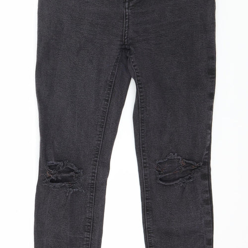 New Look Womens Grey  Denim Skinny Jeans Size 10 L24 in
