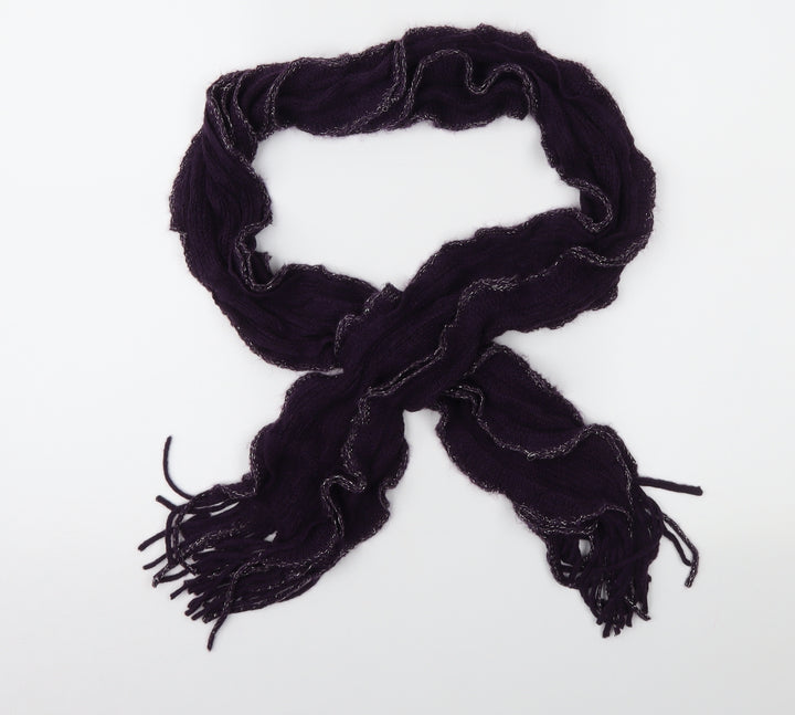 Preworn Womens Purple  Knit  Scarf