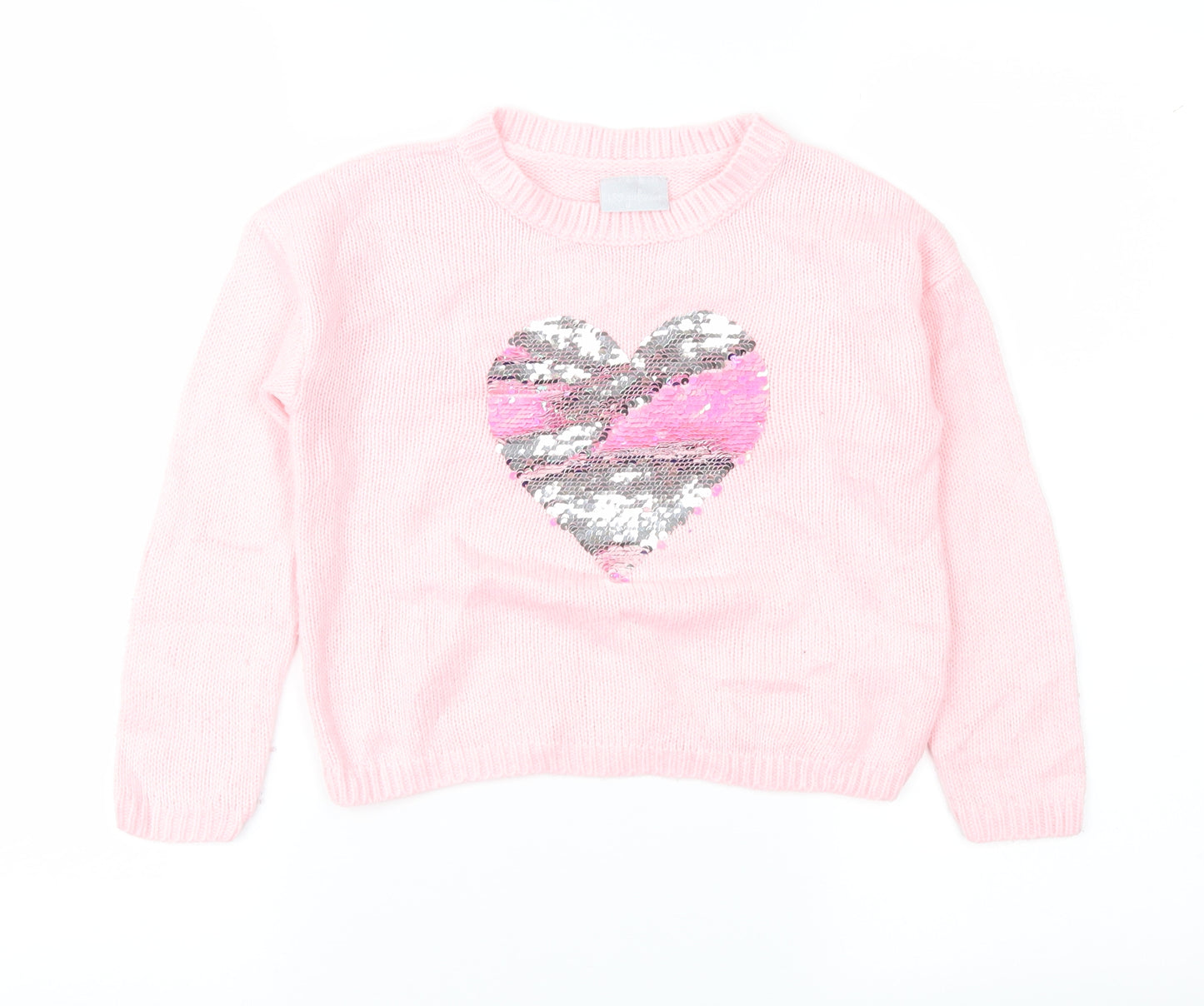 Matalan Girls Pink   Pullover Jumper Size 5 Years