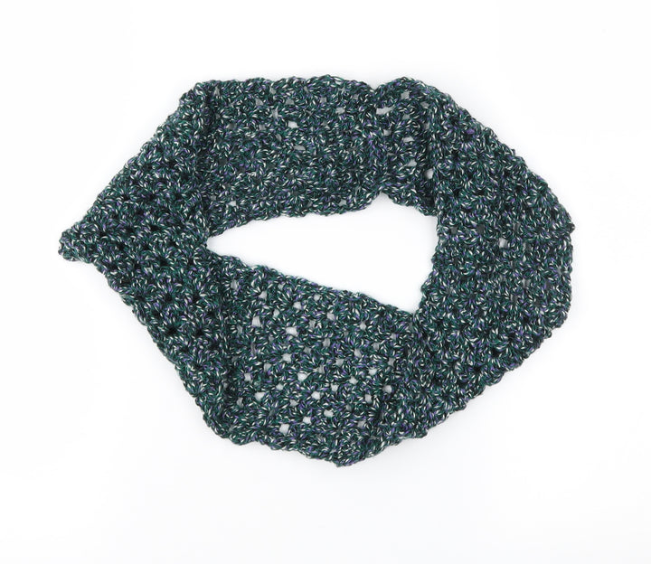 Preworn Womens Green  Crochet  Scarf