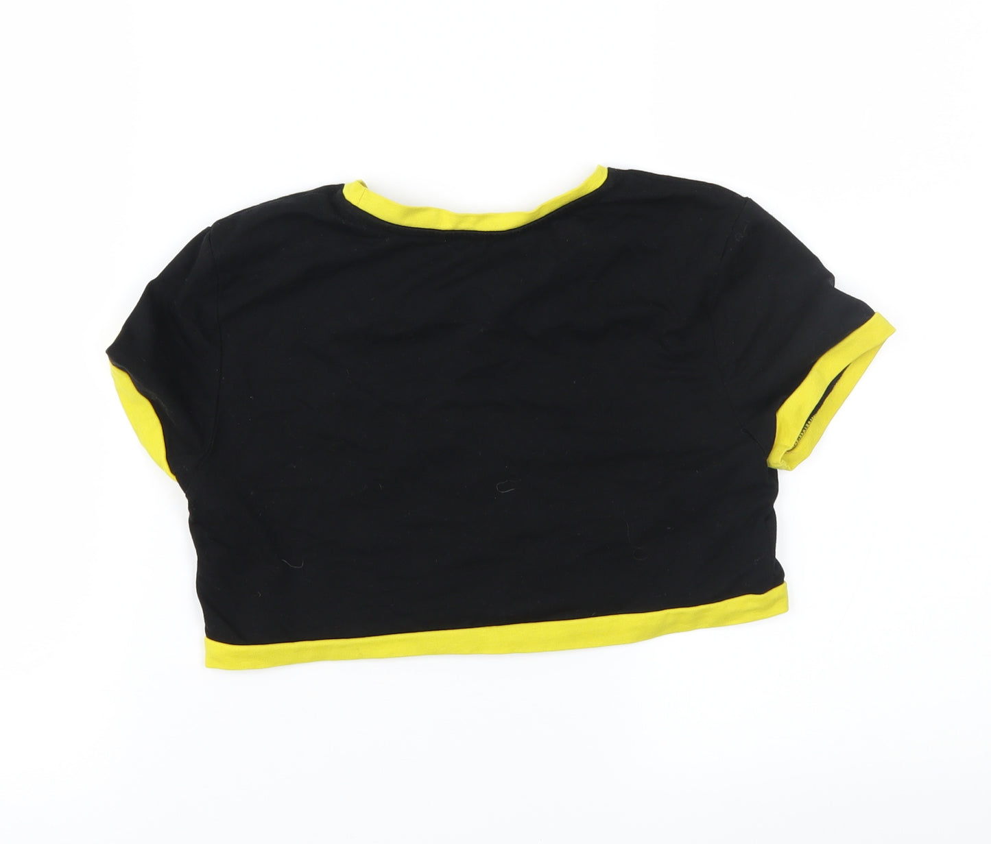 SheIn Girls Black   Cropped T-Shirt Size 12 Years
