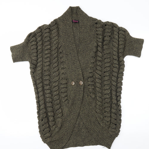 Rampage Womens Green   Cardigan Jumper Size S