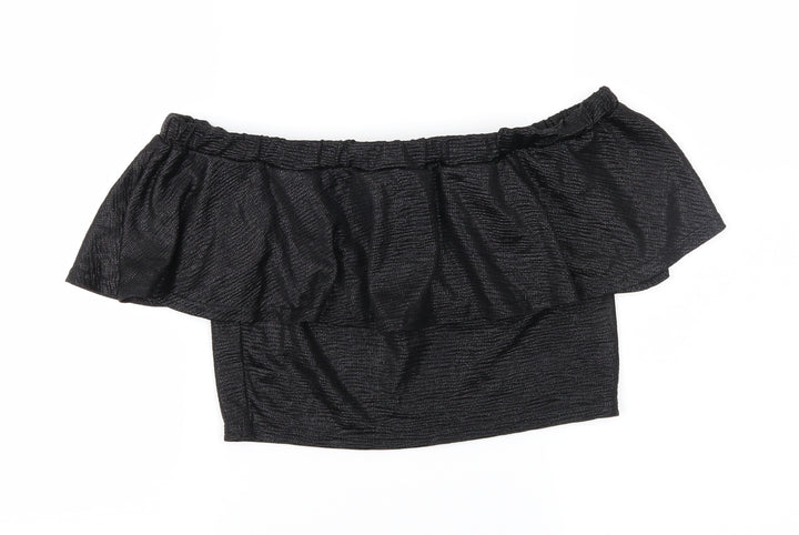 Lipsy Womens Black Basic Blouse Size 10