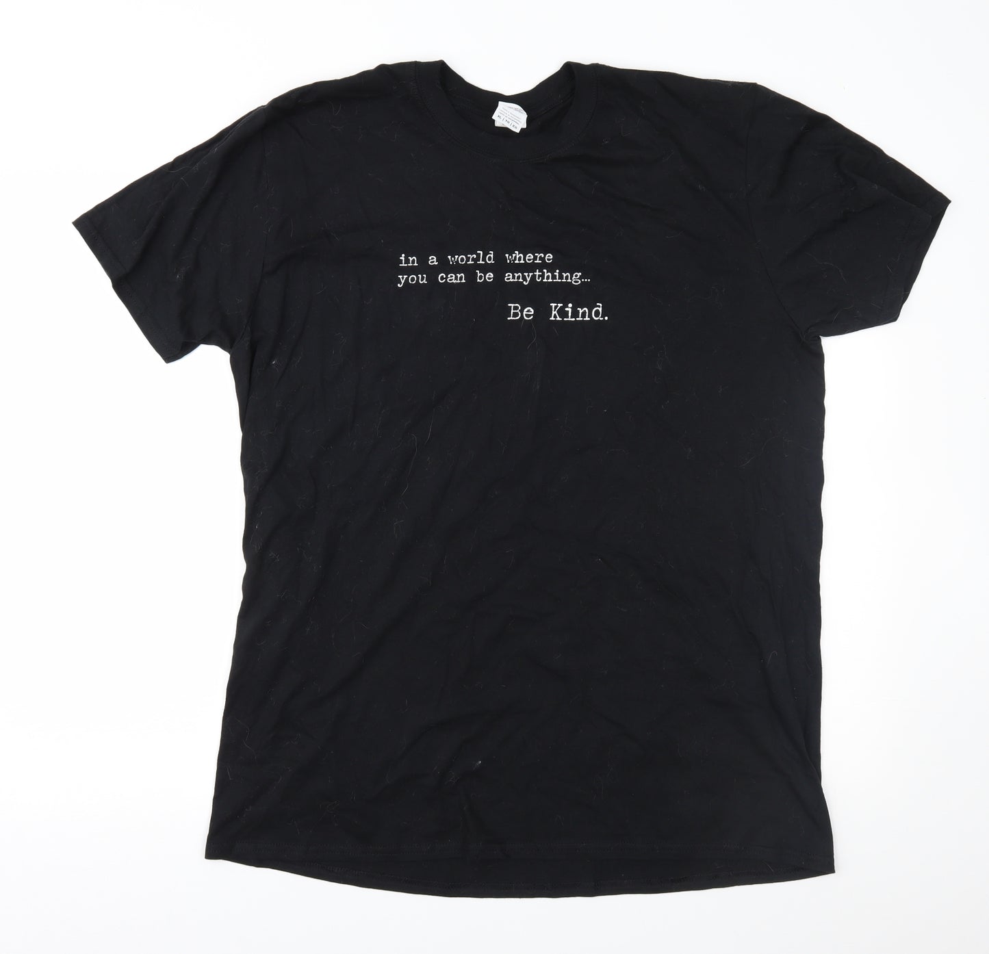 Gildan Mens Black    T-Shirt Size XL