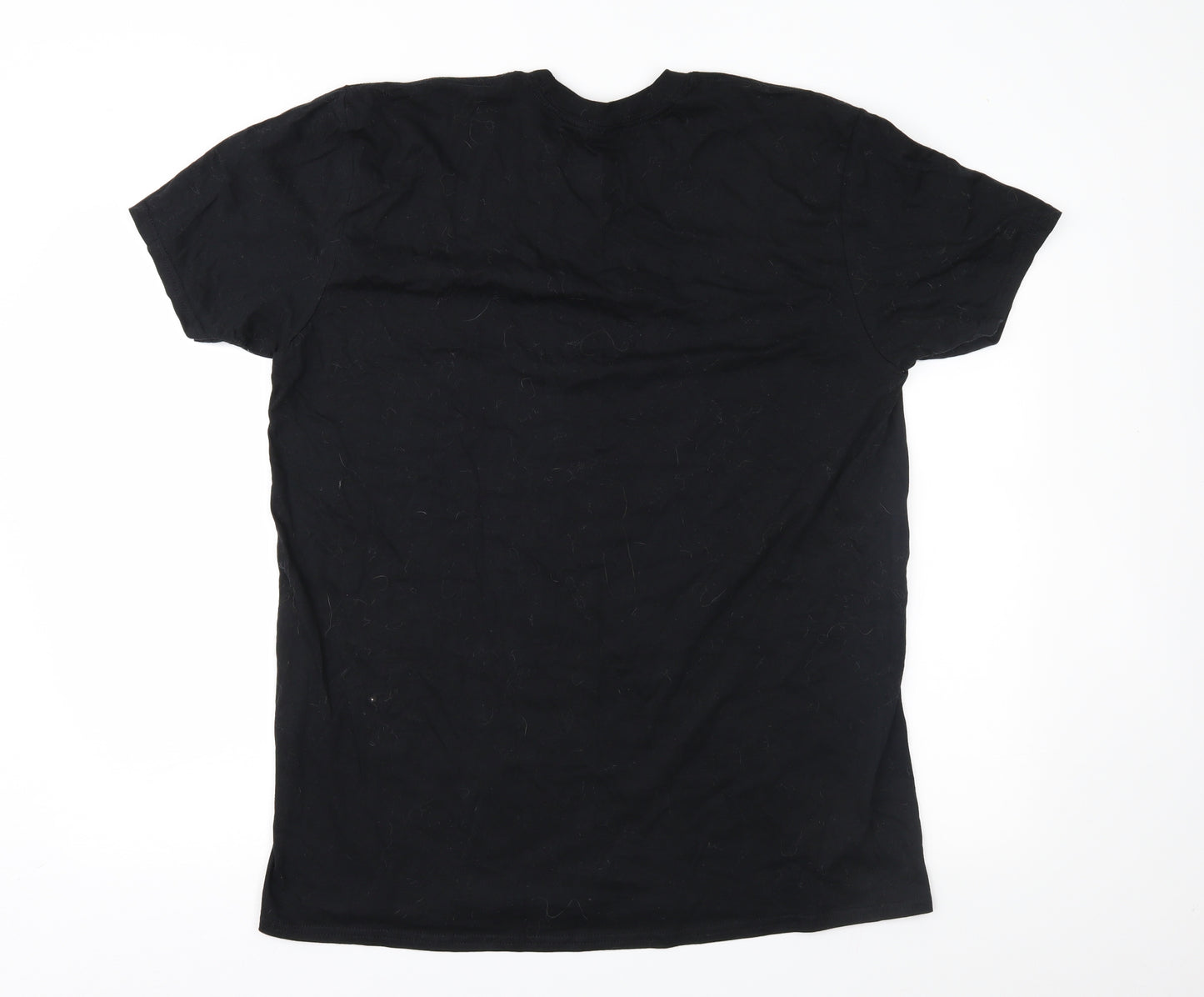 Gildan Mens Black    T-Shirt Size XL