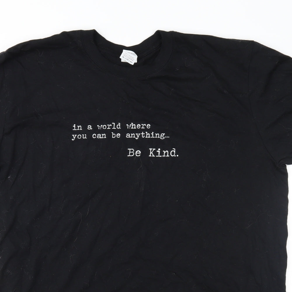 Gildan Mens Black    T-Shirt Size XL