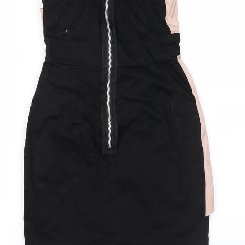 TFNC Womens Black Colourblock  Pencil Dress  Size 8