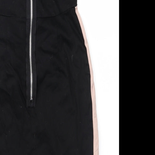 TFNC Womens Black Colourblock  Pencil Dress  Size 8