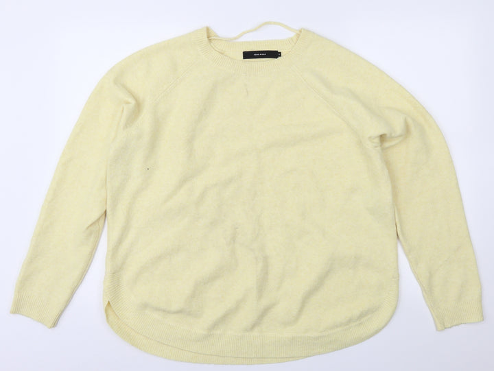 VERO MODA Womens Yellow Knit Pullover Jumper Size XL