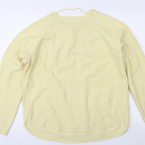 VERO MODA Womens Yellow  Knit Pullover Jumper Size XL
