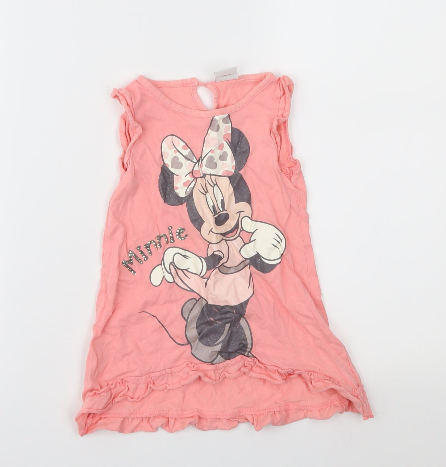 Disney Girls Pink   T-Shirt Dress  Size 18-24 Months