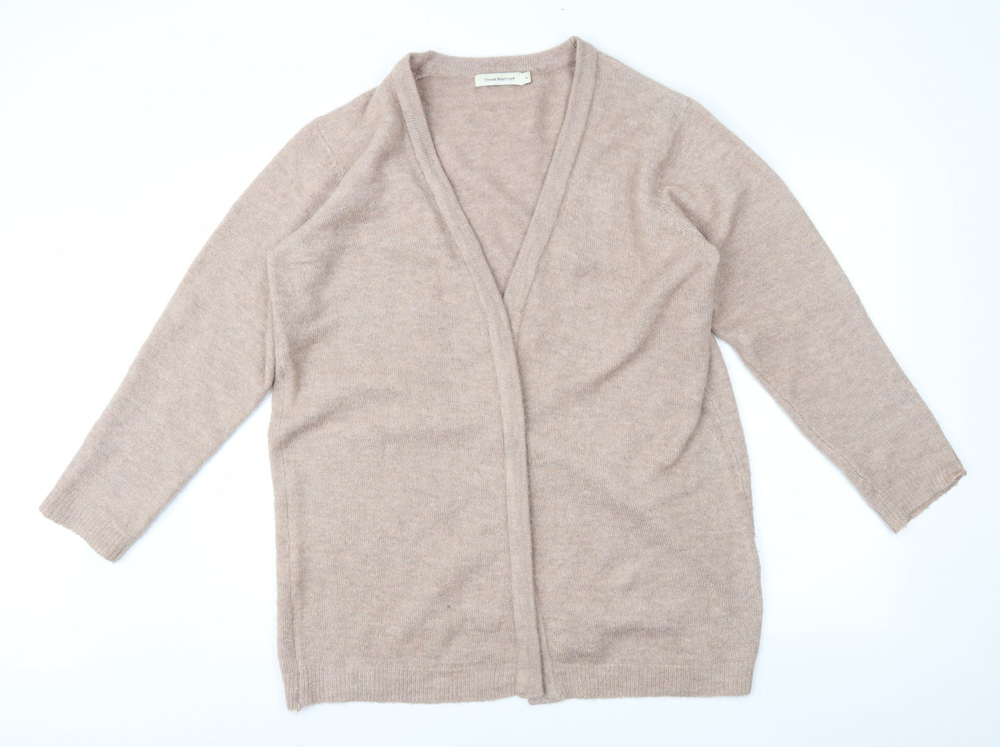 THINK POSITIVE Womens Brown   Cardigan Jumper Size XL