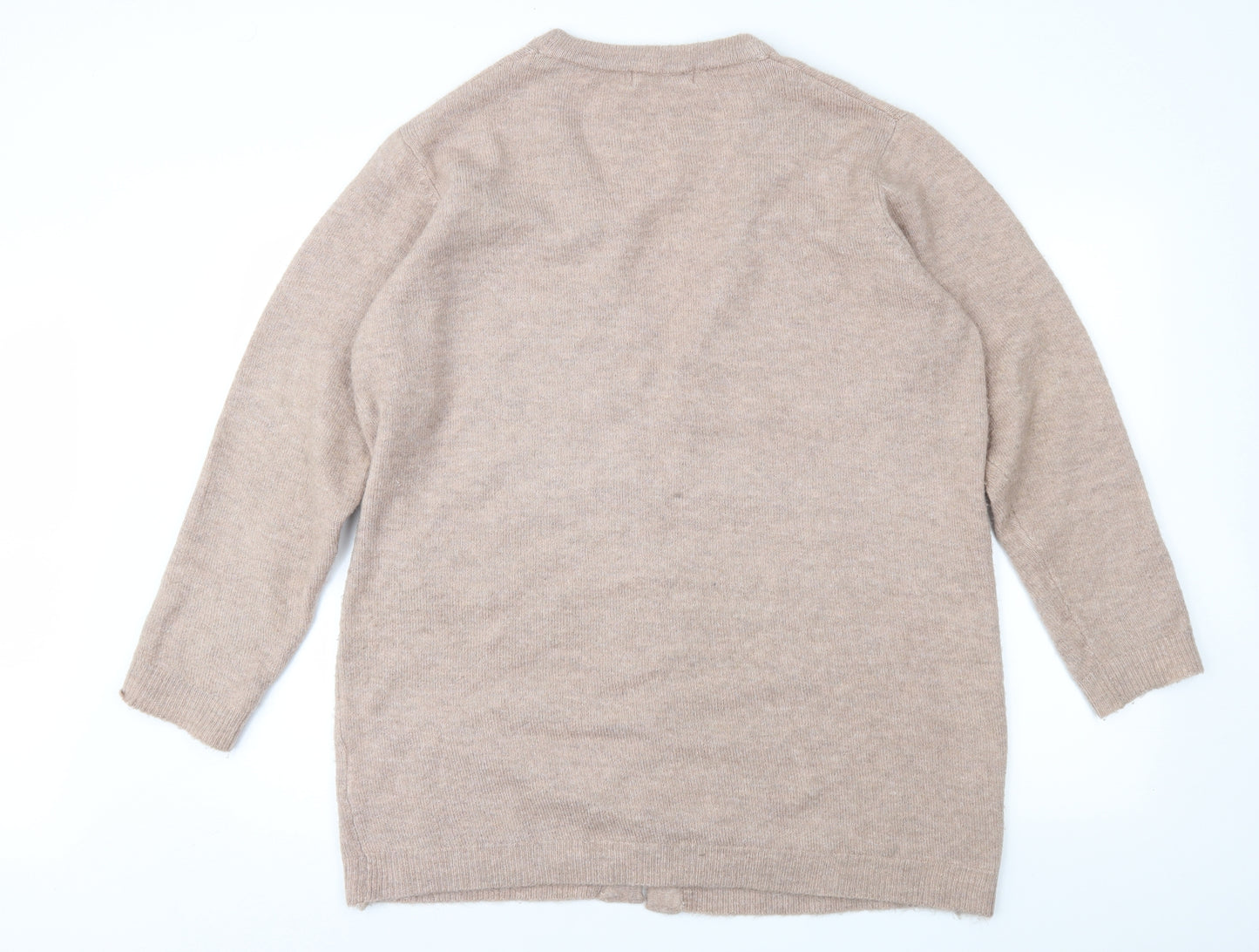 THINK POSITIVE Womens Brown   Cardigan Jumper Size XL