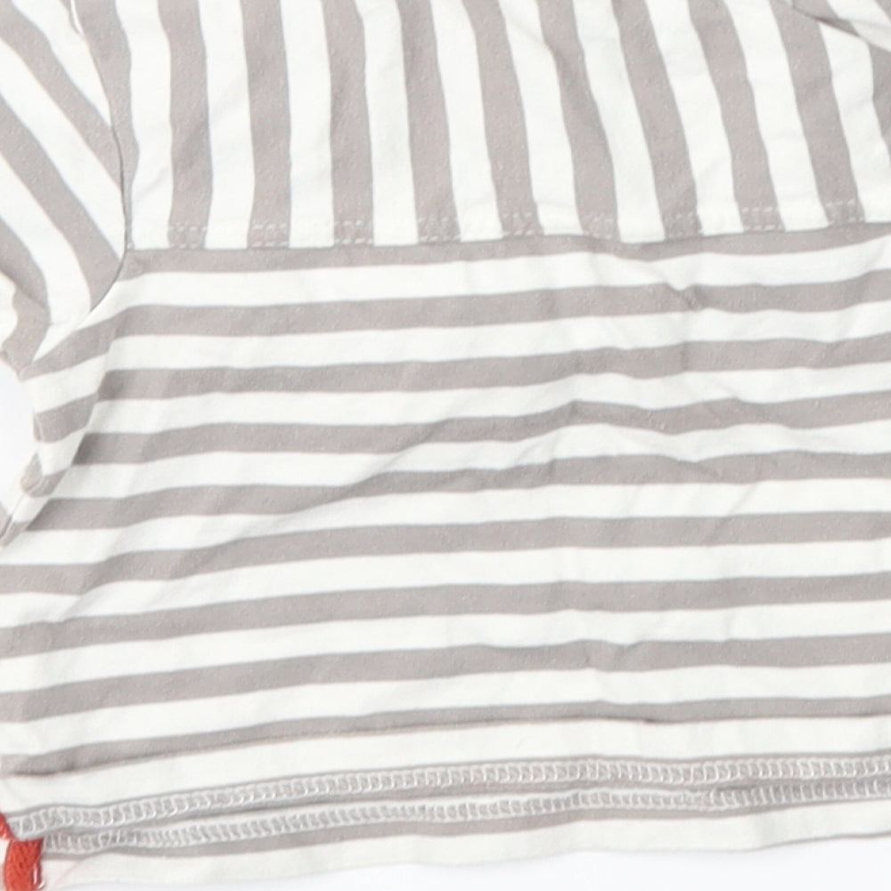 Adams Boys Brown Striped  Basic Polo Size 9-12 Months