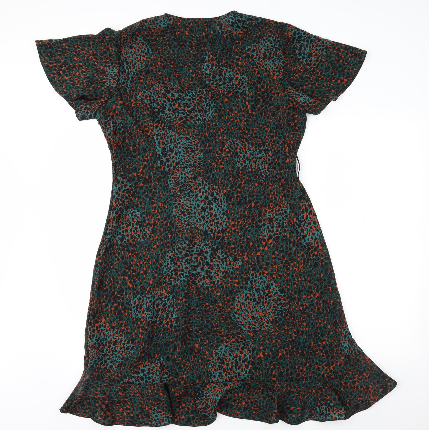 Apricot Womens Green Animal Print  Fit & Flare  Size 16