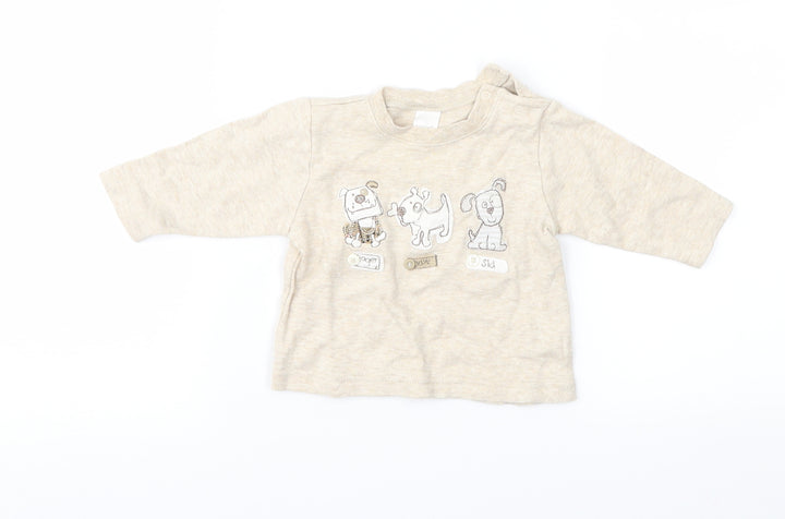 NEXT Baby Beige Basic T-Shirt Size 0-3 Months