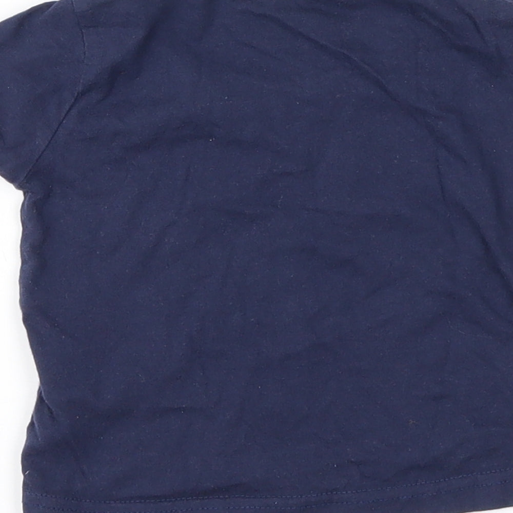 Earlydays Girls Blue   Basic T-Shirt Size 9-12 Months