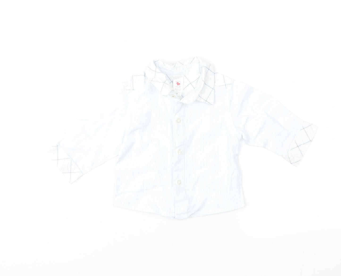 C&A Boys Blue Striped  Basic Button-Up Size 3-6 Months