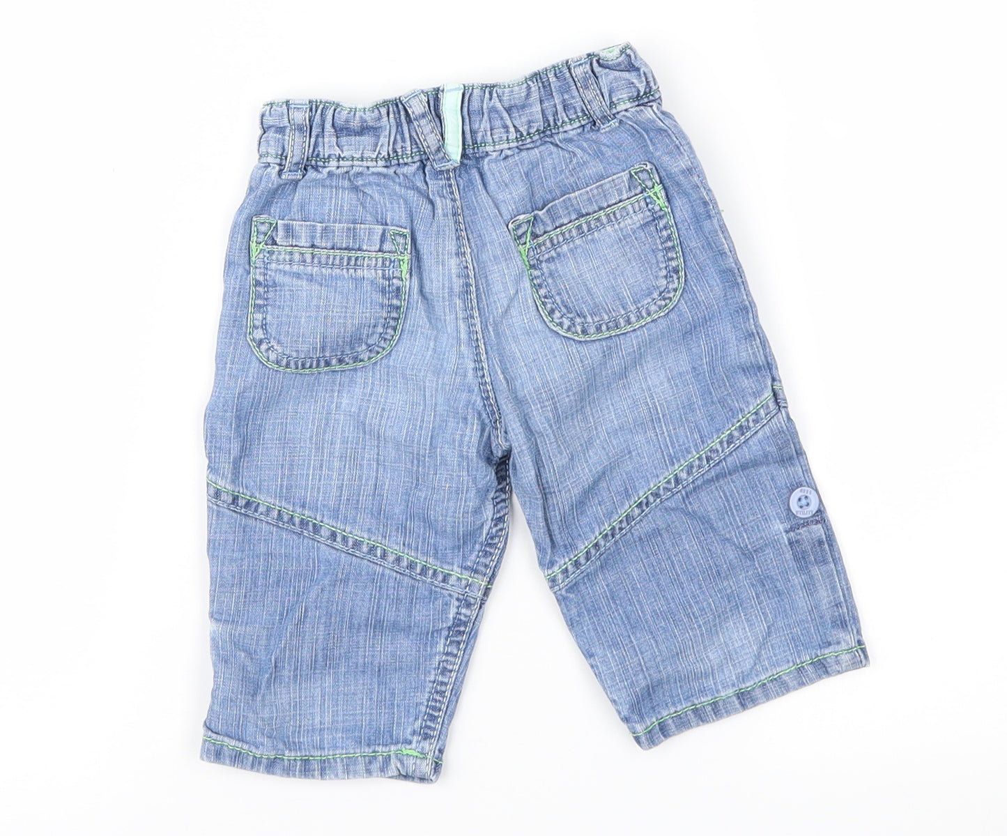 Marks and Spencer Baby Blue   Cargo Jeans Size 3-6 Months