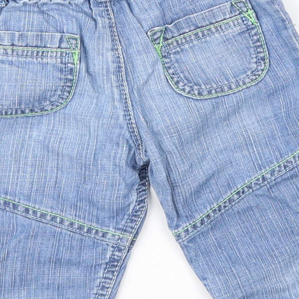 Marks and Spencer Baby Blue   Cargo Jeans Size 3-6 Months