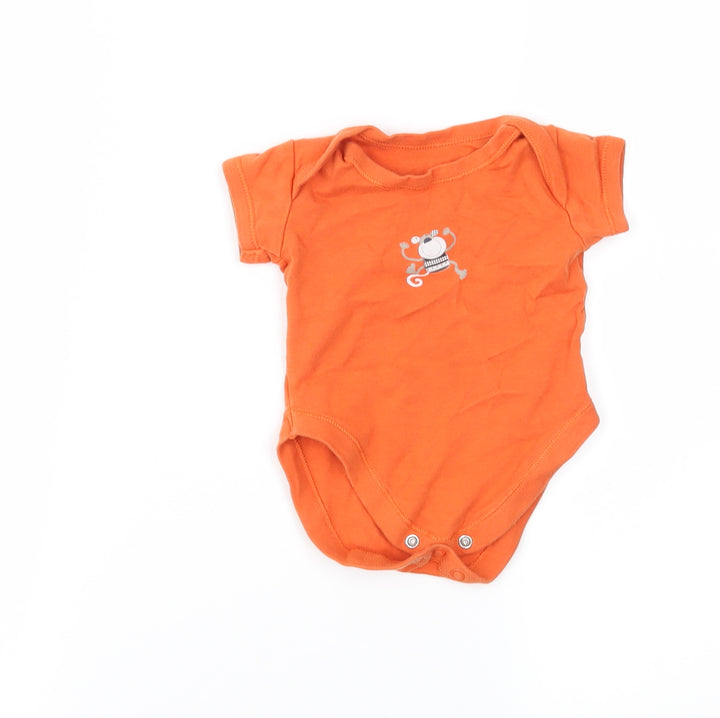 George Boys Orange Basic T-Shirt Size 0-3 Months