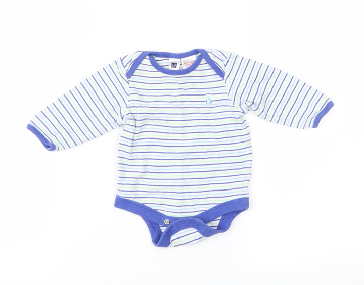 Gap Boys Blue Striped  Basic T-Shirt Size 0-3 Months