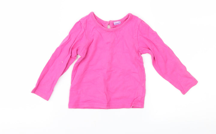 Cheeky monkey Girls Pink Basic T-Shirt Size 12-18 Months