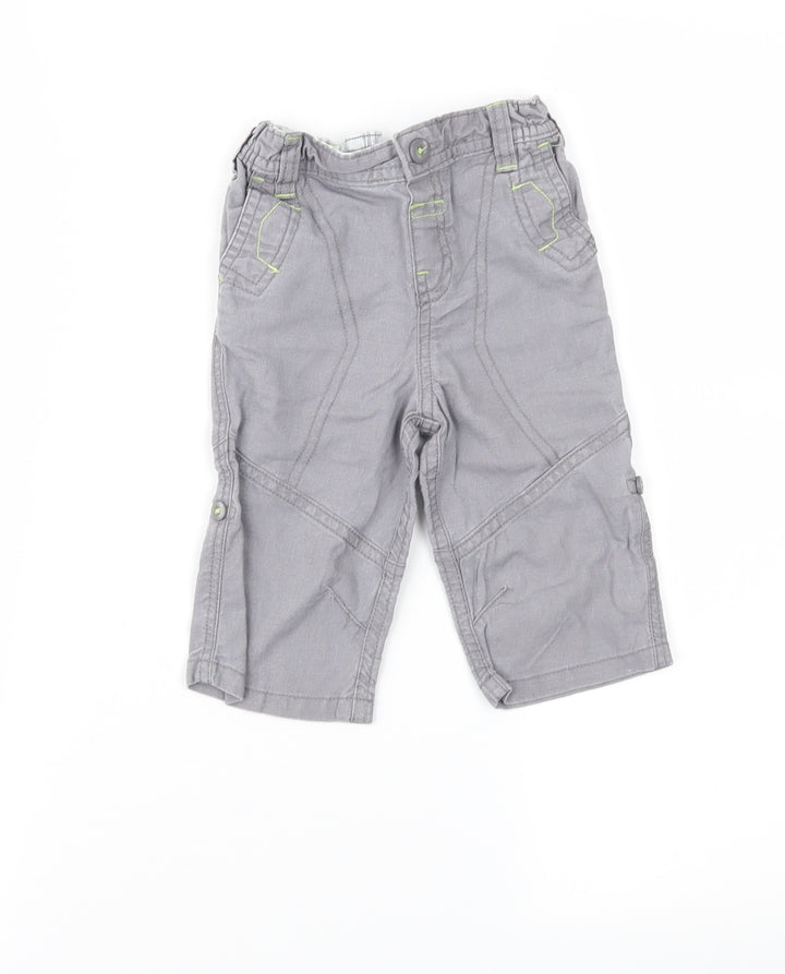 Baby Boutique Boys Grey Cargo Trousers Size 3-6 Months
