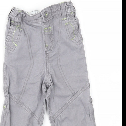Baby Boutique Boys Grey   Cargo Trousers Size 3-6 Months