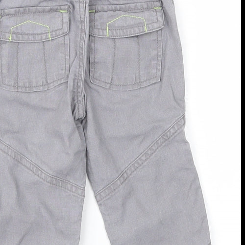 Baby Boutique Boys Grey   Cargo Trousers Size 3-6 Months