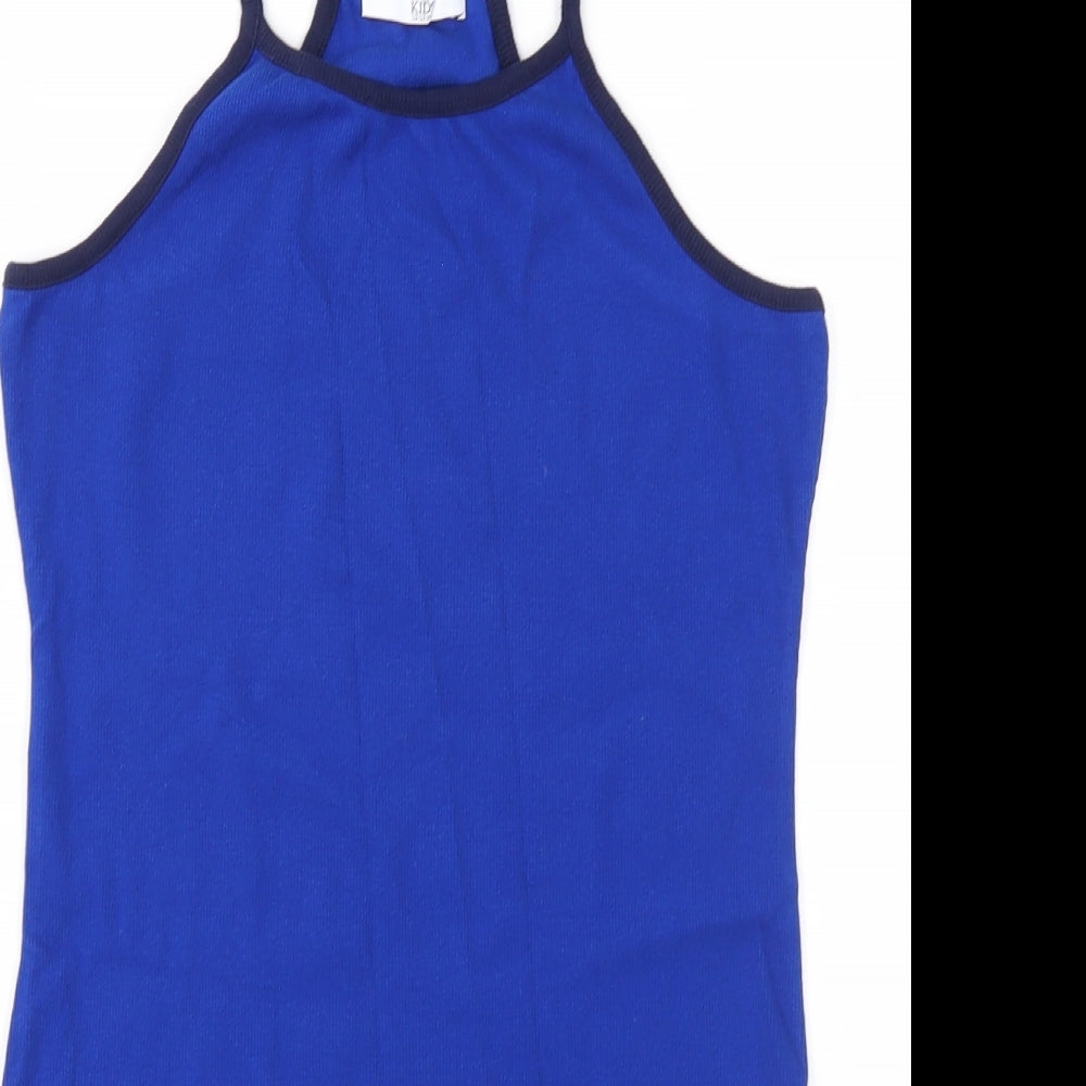 Marks and Spencer Girls Blue   Basic Tank Size 12-13 Years