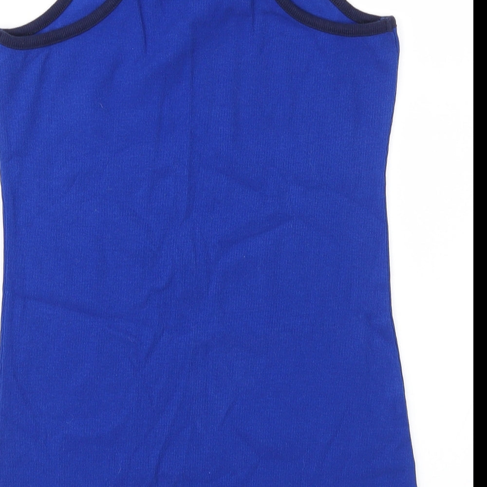 Marks and Spencer Girls Blue   Basic Tank Size 12-13 Years
