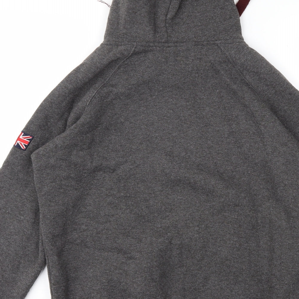 G-Crown Womens Grey Geometric  Pullover Hoodie Size M
