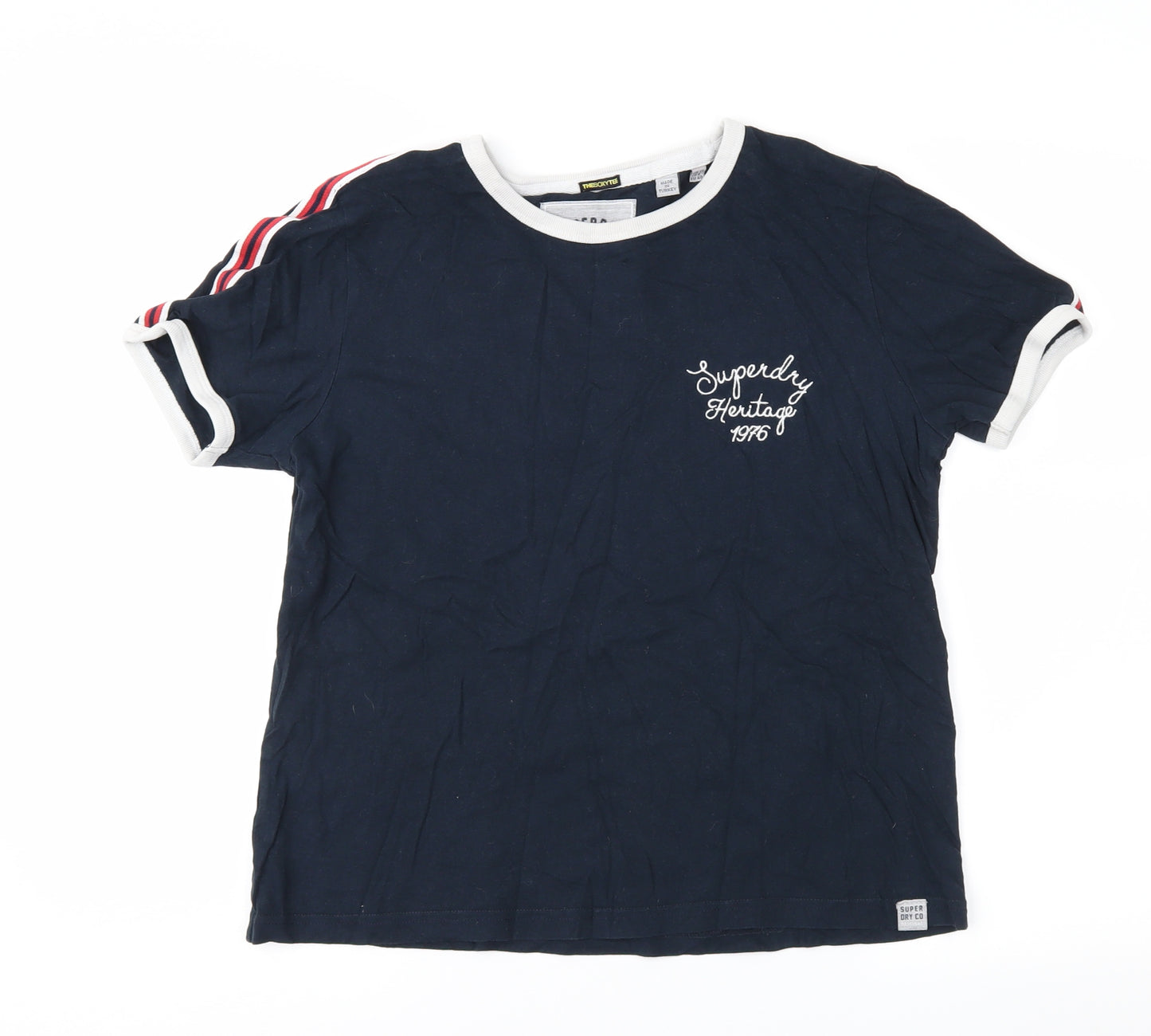 Superdry Womens Blue   Basic T-Shirt Size 12