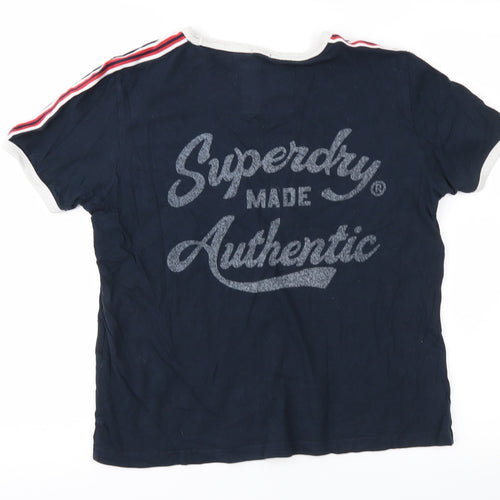 Superdry Womens Blue   Basic T-Shirt Size 12