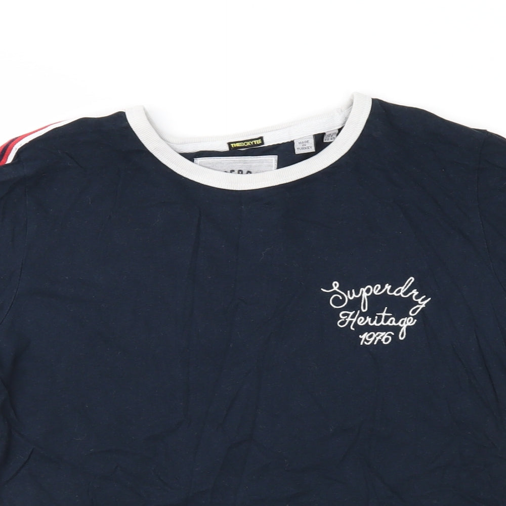 Superdry Womens Blue   Basic T-Shirt Size 12
