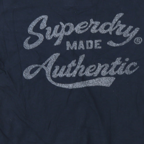 Superdry Womens Blue   Basic T-Shirt Size 12