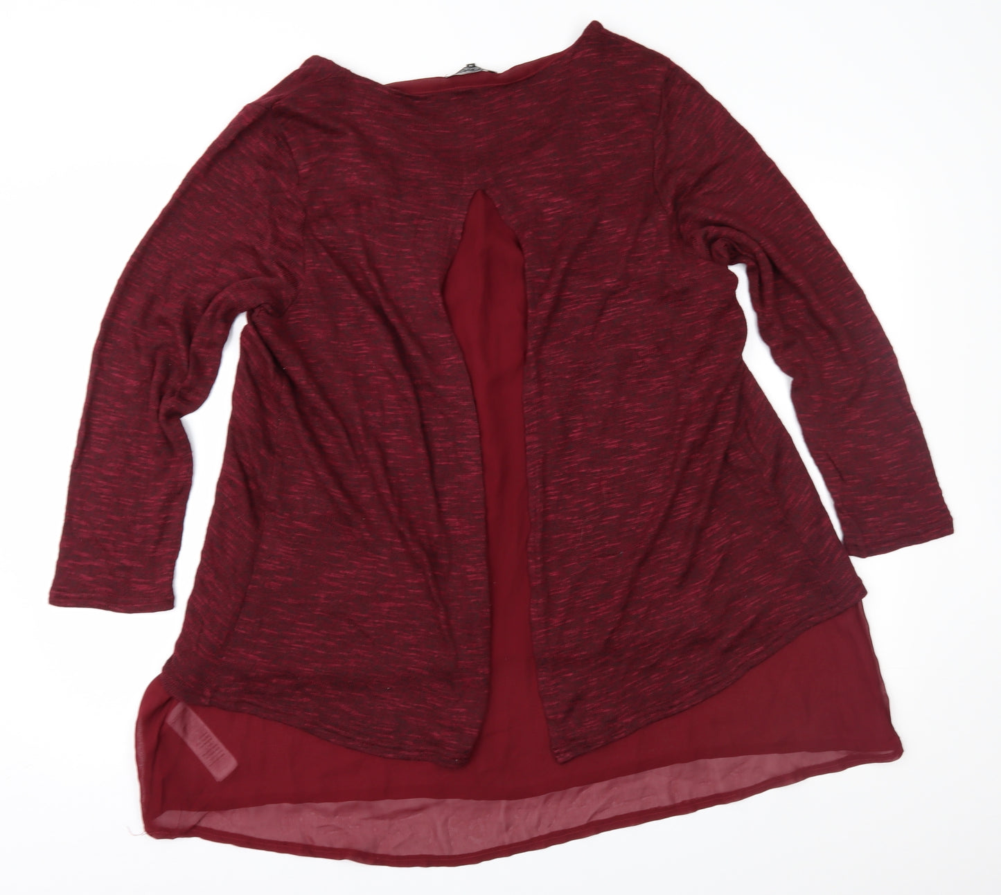 New Look Womens Red   Pullover Jumper Size 18