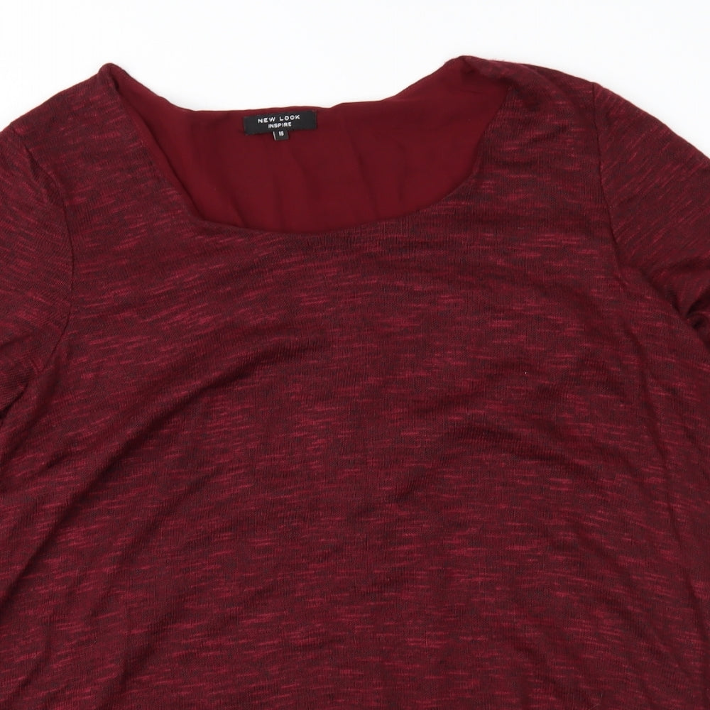 New Look Womens Red   Pullover Jumper Size 18